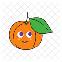 Emoji De Mandarina Icono