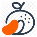 Mandarine Obst Wohlstand Symbol