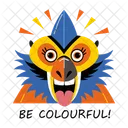 Mandrill Sois Colore Singe Icône