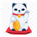 Maneki Neko Beckoning Cat Waving Cat Symbol