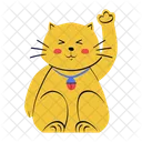 Maneki Neko Cat Lucky Icon