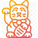 Maneki Neko Figurine Cat Icon