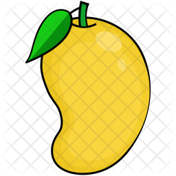 Mango Icon - Download in Colored Outline Style