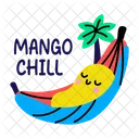 Mango Chill Sleeping Fruit Icon