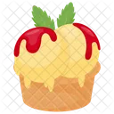Strawberry Cone Eat Icon