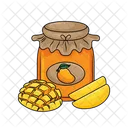 Mango Jam Food Jar Icon