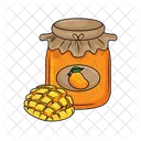 Mango Jam Food Jar Icon