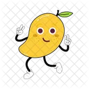 Mango Mascot Fruit Character Illustration Art Icon