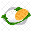 Mango Sticky Rice Food Dessert Icon