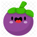 Mangostan Fruta Fresca Icono