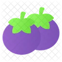 Mangostao Fruta Tropical Icon