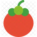 Mangosteen Fruit Healthy Icon