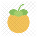 Mangosteen Fruit Fresh Icon