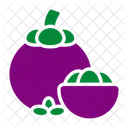 Mangosteen Fruit Healthy Icon