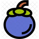 Mangosteen Fruit Tropical Icon