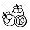 Mangosteen Fruit Healthy Icon