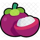 Mangosteen With Half Cut  Icon