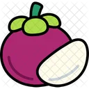 Mangosteen With Peeled  Icon