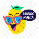 Mangue Fraiche Rire Fruit Icône