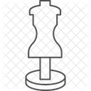 Maniqui De Dibujo De Borde Fino Icono