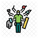 Personal de mantenimiento Icono
