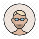 Mann Brille Avatar Symbol