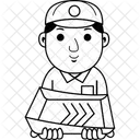 Cartoon Maler Mann Icon