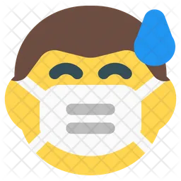 Mann Schweiß Emoji Symbol