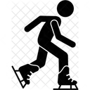Schlittschuhlaufen Schlittschuhlaufer Schlittschuhlaufen Symbol