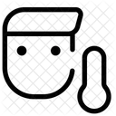 Manntemperatur Temperatur Thermometer Symbol