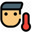 Manntemperatur Temperatur Thermometer Symbol