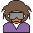 Mann VR-Headset  Symbol