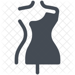 Mannequin Icon - Download in Colored Outline Style