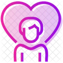 Valentinstag Mannlich Herz Symbol