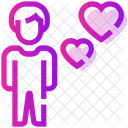 Valentinstag Mannlich Herz Symbol