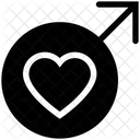 Mannlich Liebe Valentinstag Symbol