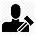 Männlicher Richter  Symbol
