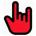 Mano Metal Heavy Metal Icono