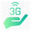 3 G Mano Gesto Icono
