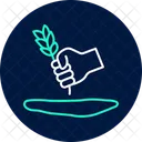 Mano Tirando Raices Mano Tirando Icono