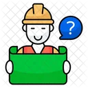 Trabajador Desconocido Constructor Trabajador Icono