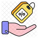 Entregar descuento  Icono
