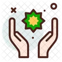 Mano Musulmana Rezando Mano Rezando Estrella Islamica Icon