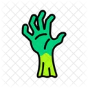 Mano De Zombie No Muerto Garra Icono