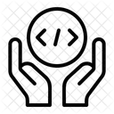 Manos Gesto Desarrollo De Software Icono