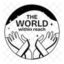 Manos De Apoyo Sobreviviente Cancer Icono