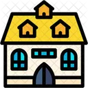 Mansion Home Building Icon