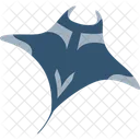 Manta Ray Aquatic Animal Icon