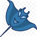 Manta Ray Animal Fish Icon