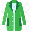 Manteau Femme Vert Icône